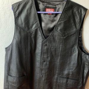 Red Ranch Leather Vest